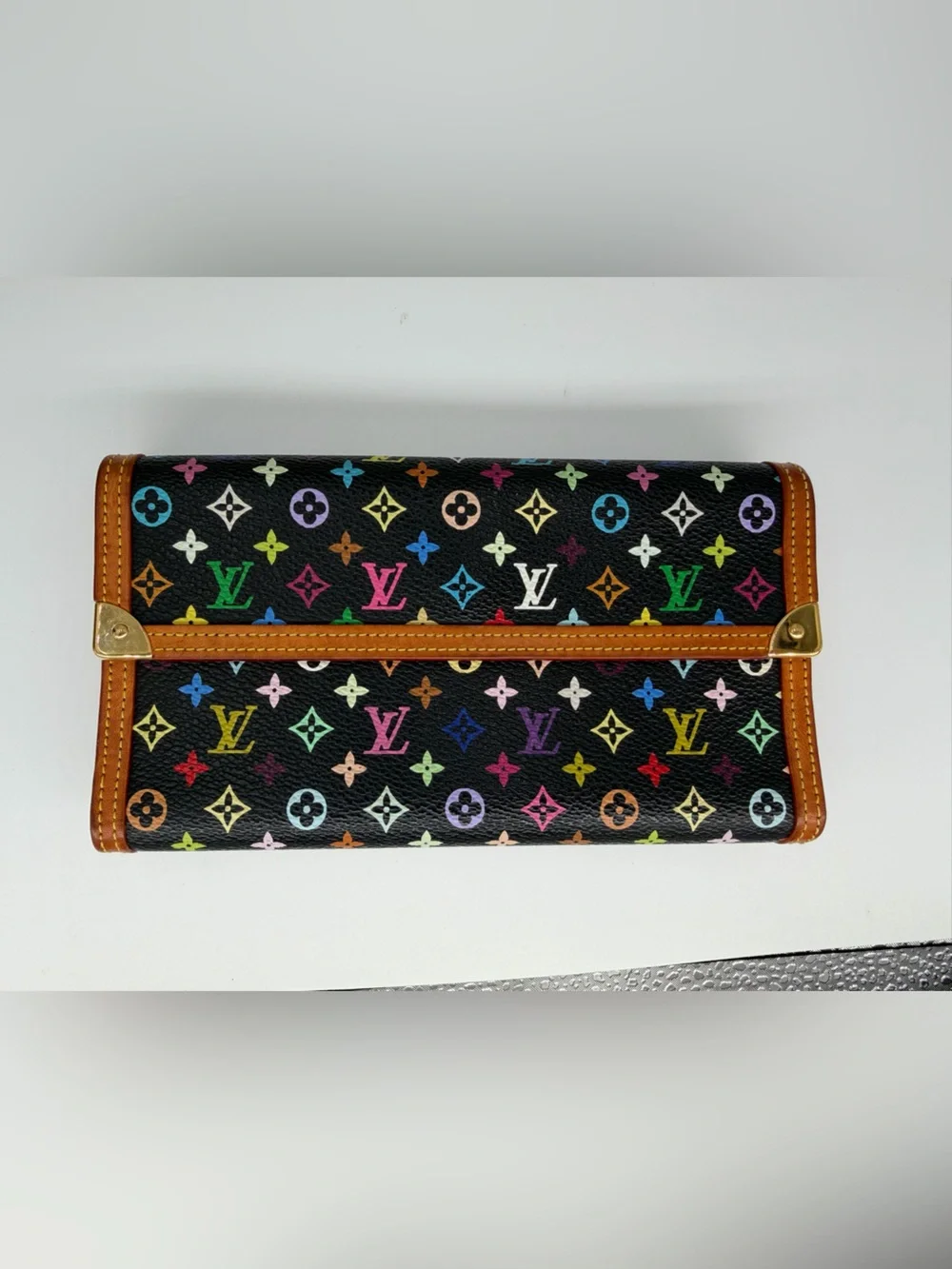🌈Louis Vuitton x Takashi Murakami Porte Trésor International Wallet Full Set!🌈 - Picture 2 of 16